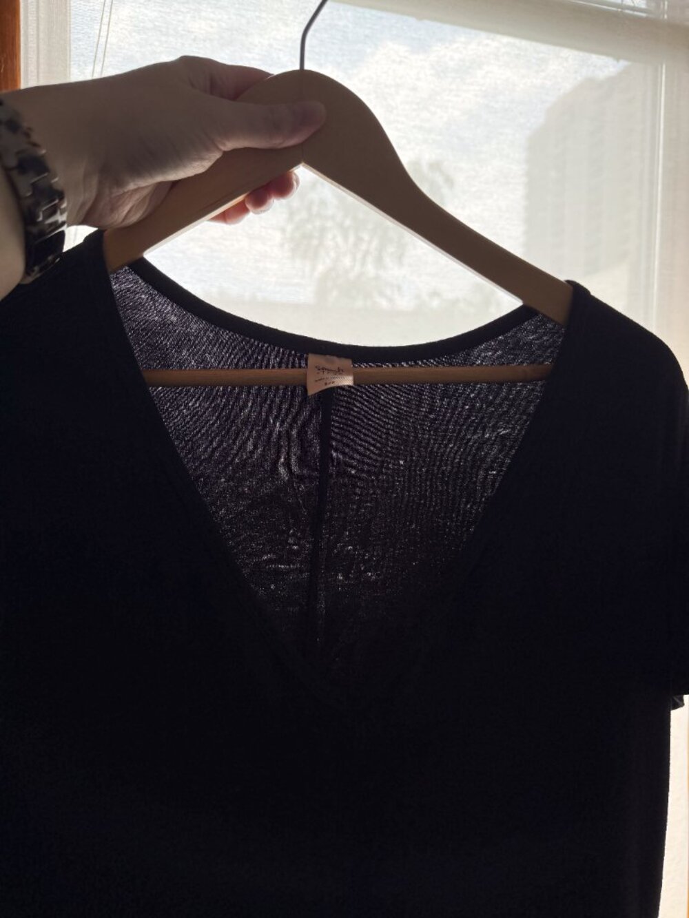 Smash + Tess Sunday Romper Black V-Neck Short Sleeve Size Small - Picture 7 of 16